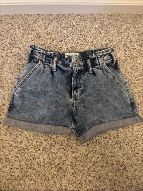 Abercrombie Kids Girls 11/12 Dark Blue Jean Shorts